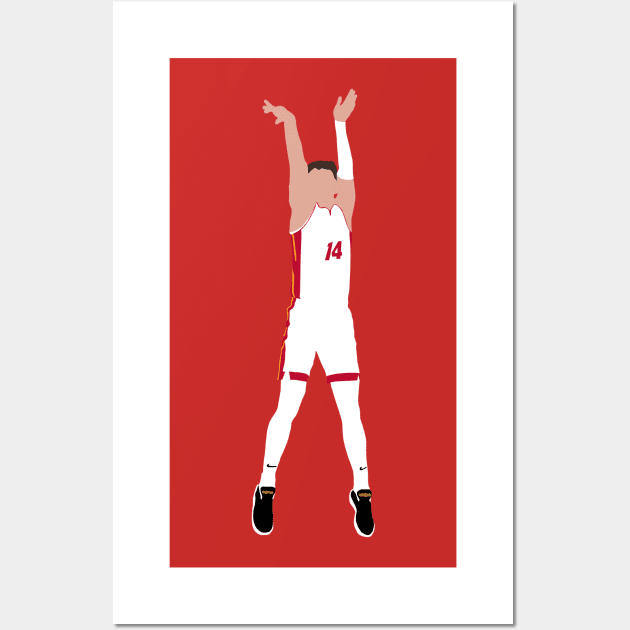 Tyler Herro Jumpshot Wall Art by xRatTrapTeesx